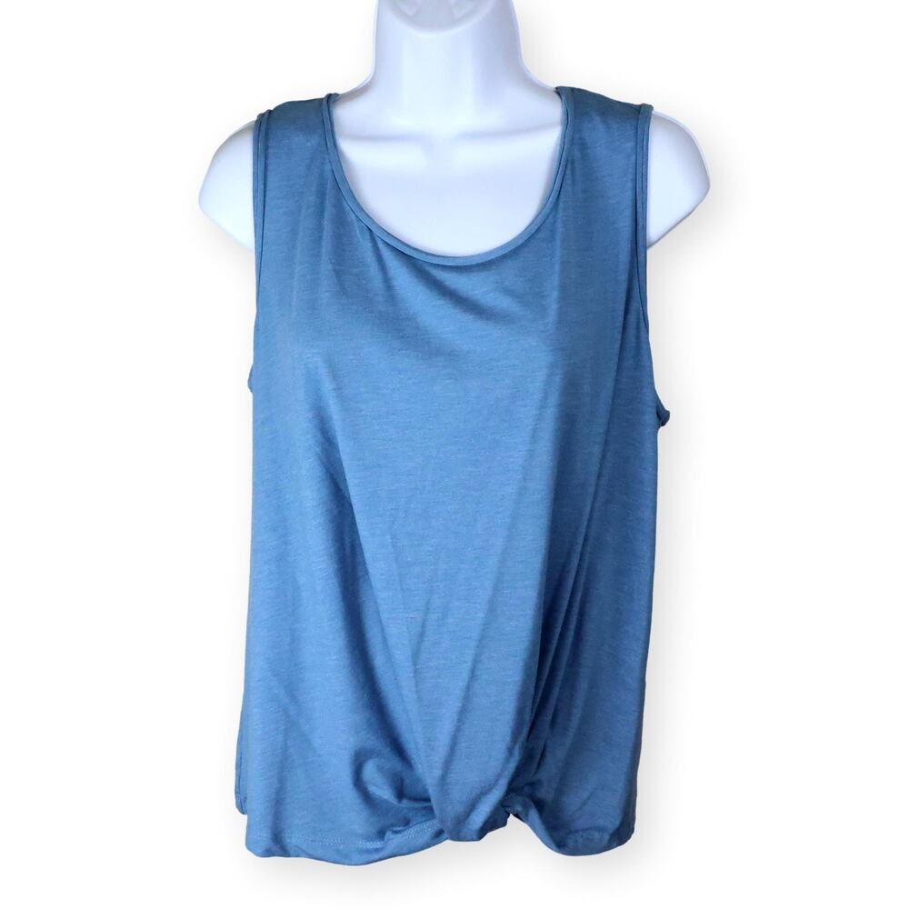 Max Studio Blue Womens Tank Top L NWT